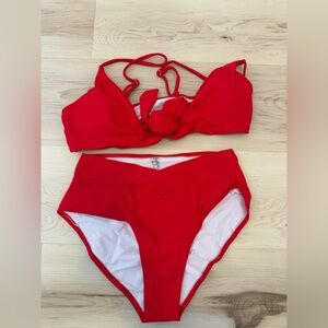 NWT Red Women's Swimwear Set